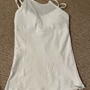 White Strappy Tank Top